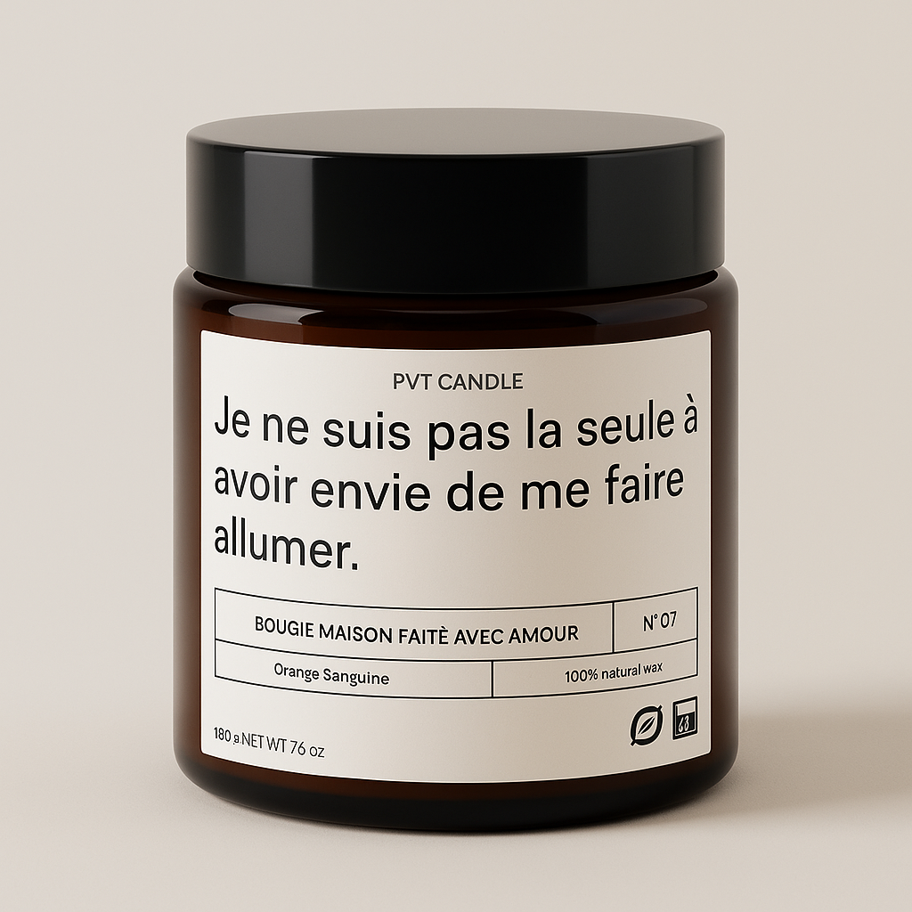 Collection Peau sucrée - Bougies parfumée musc blanc & cannelle orange | PVT Candle