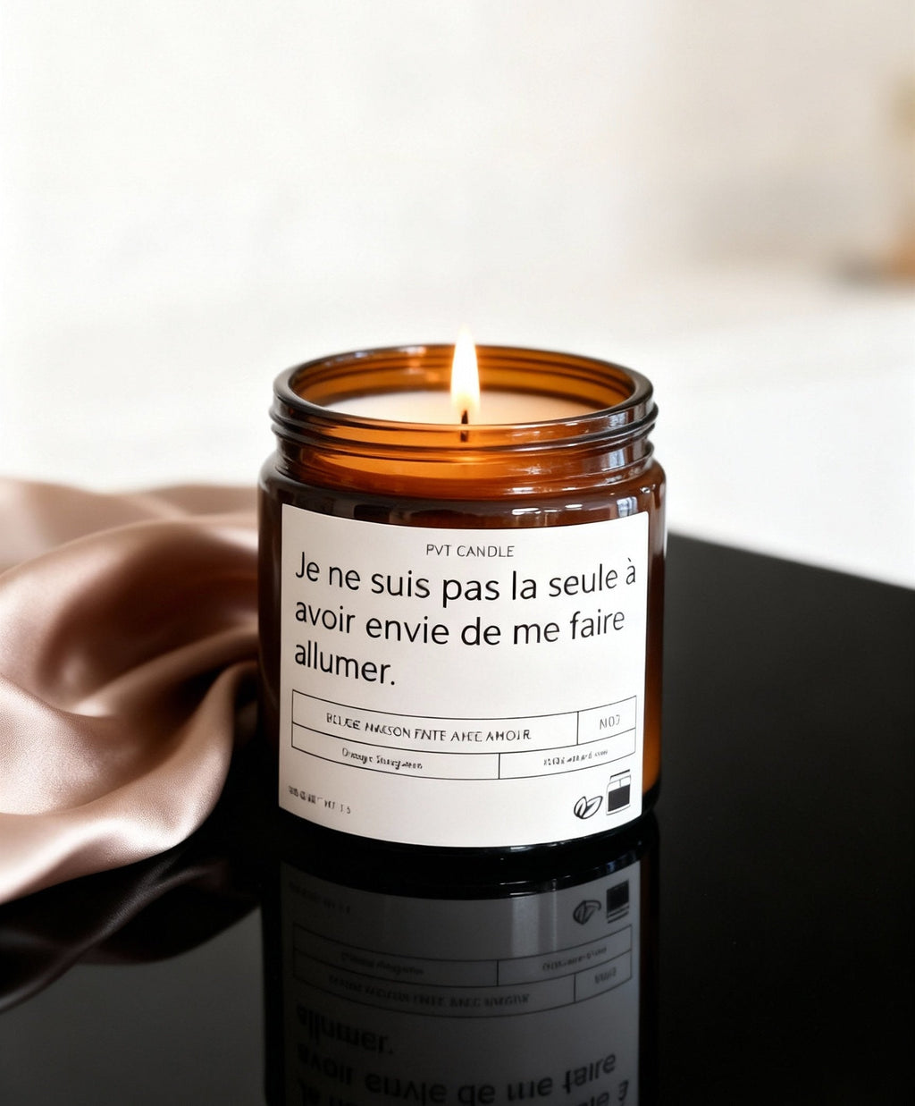 Bougie Musc Blanc – Orange Cannelle – Caramel PVT CANDLE